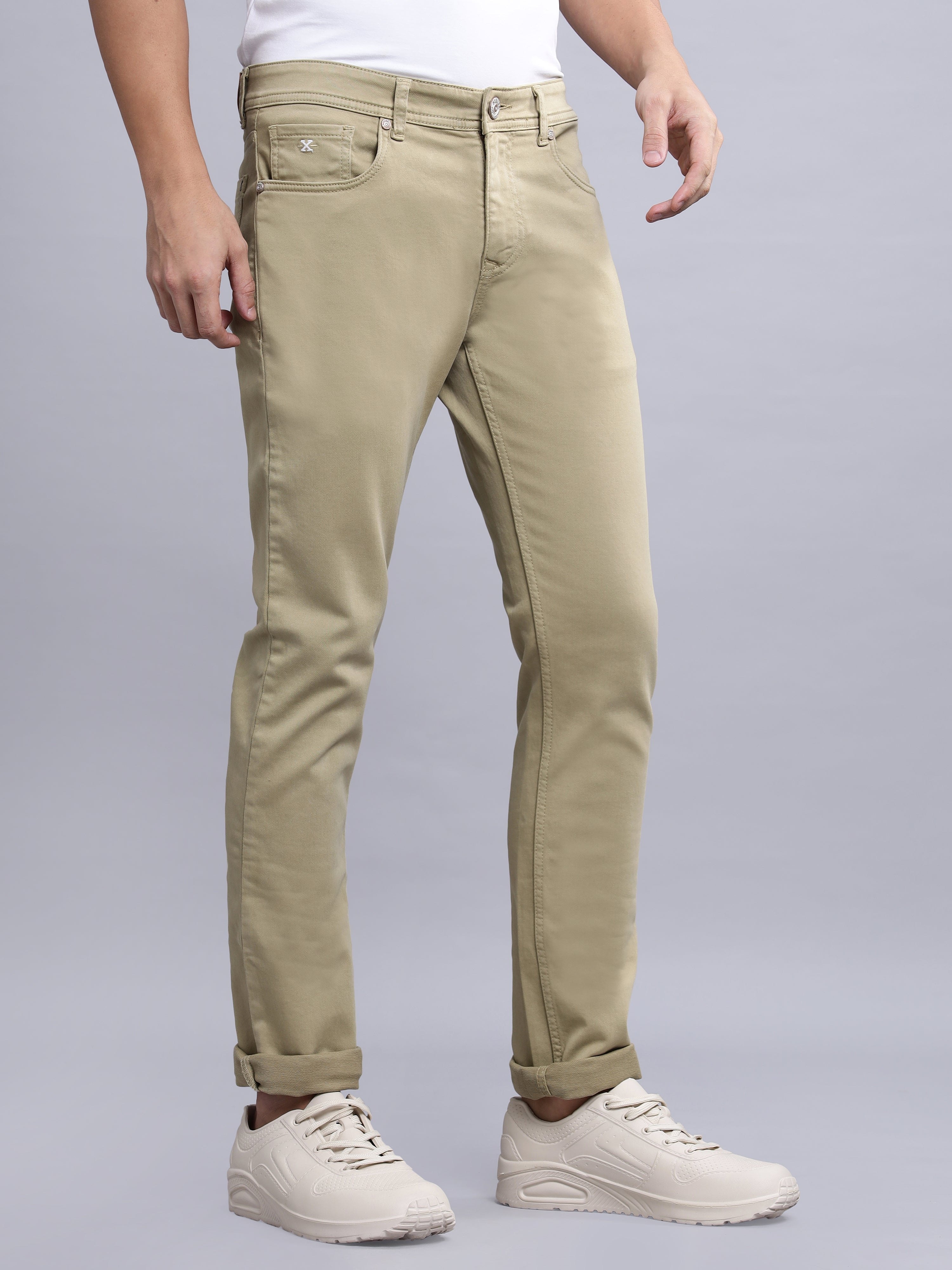 Casual 5-Pocket Basic Denim in Khakhi