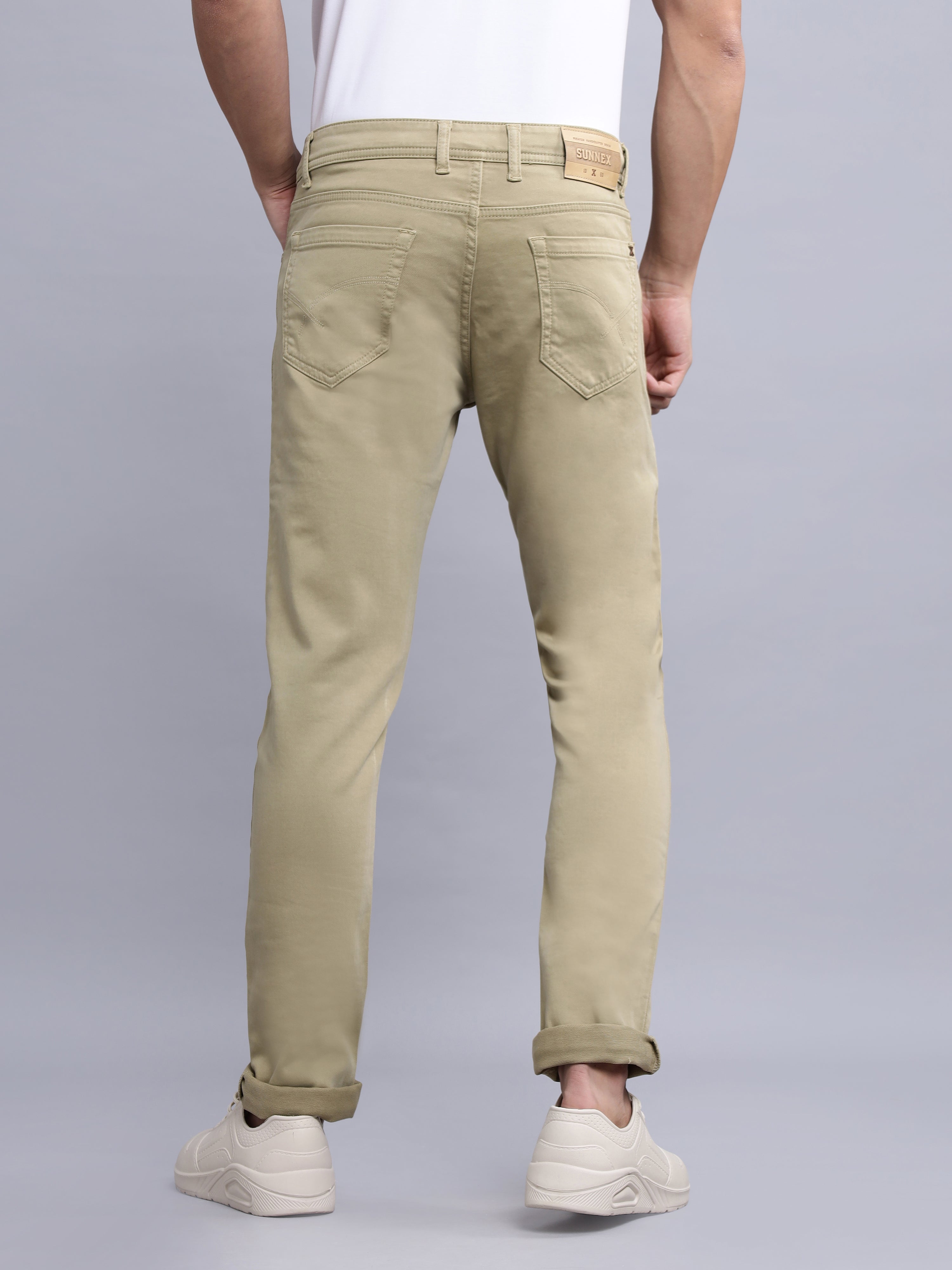 Casual 5-Pocket Basic Denim in Khakhi