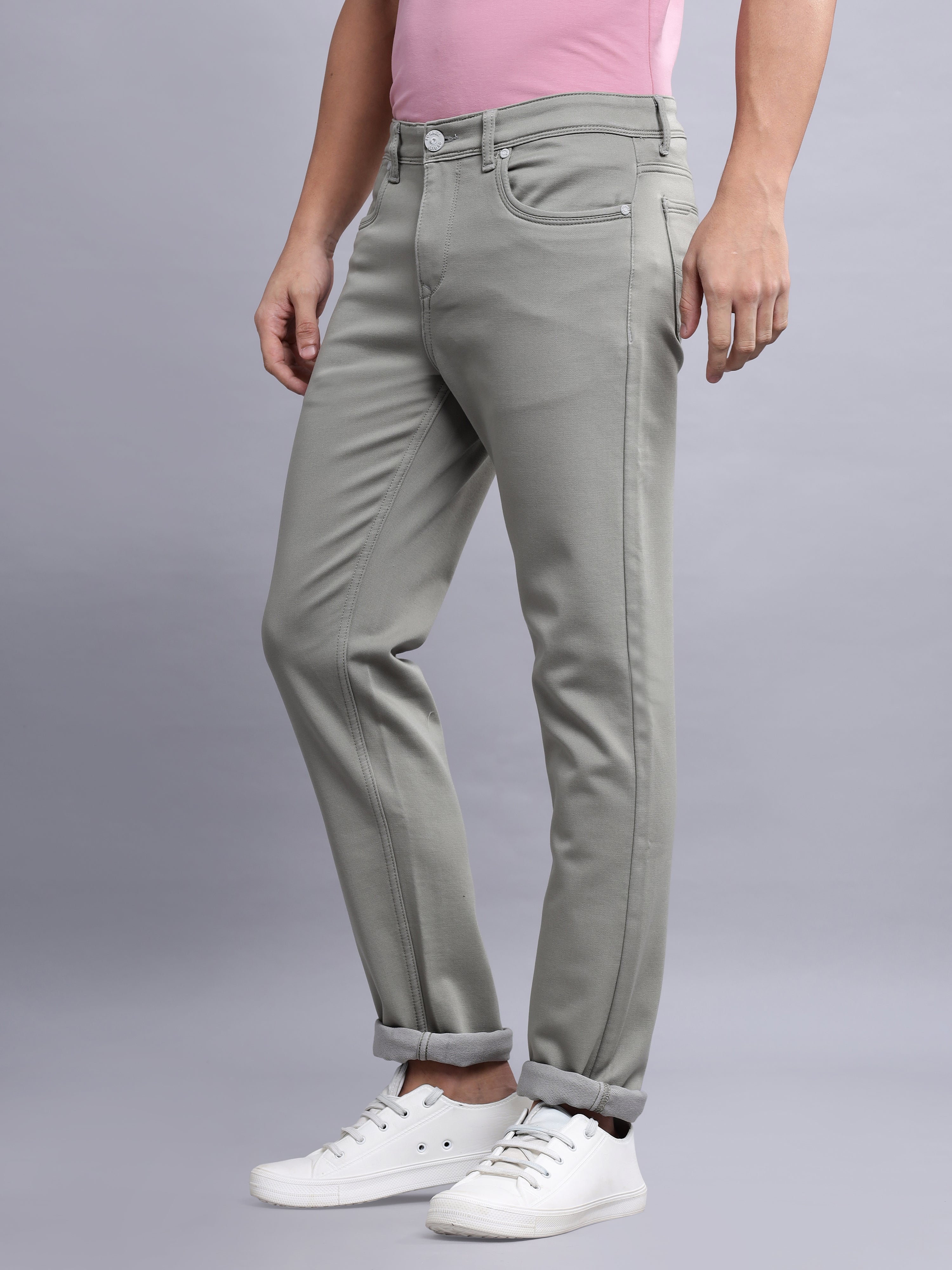 TrueFit Cotton Pants in Grey