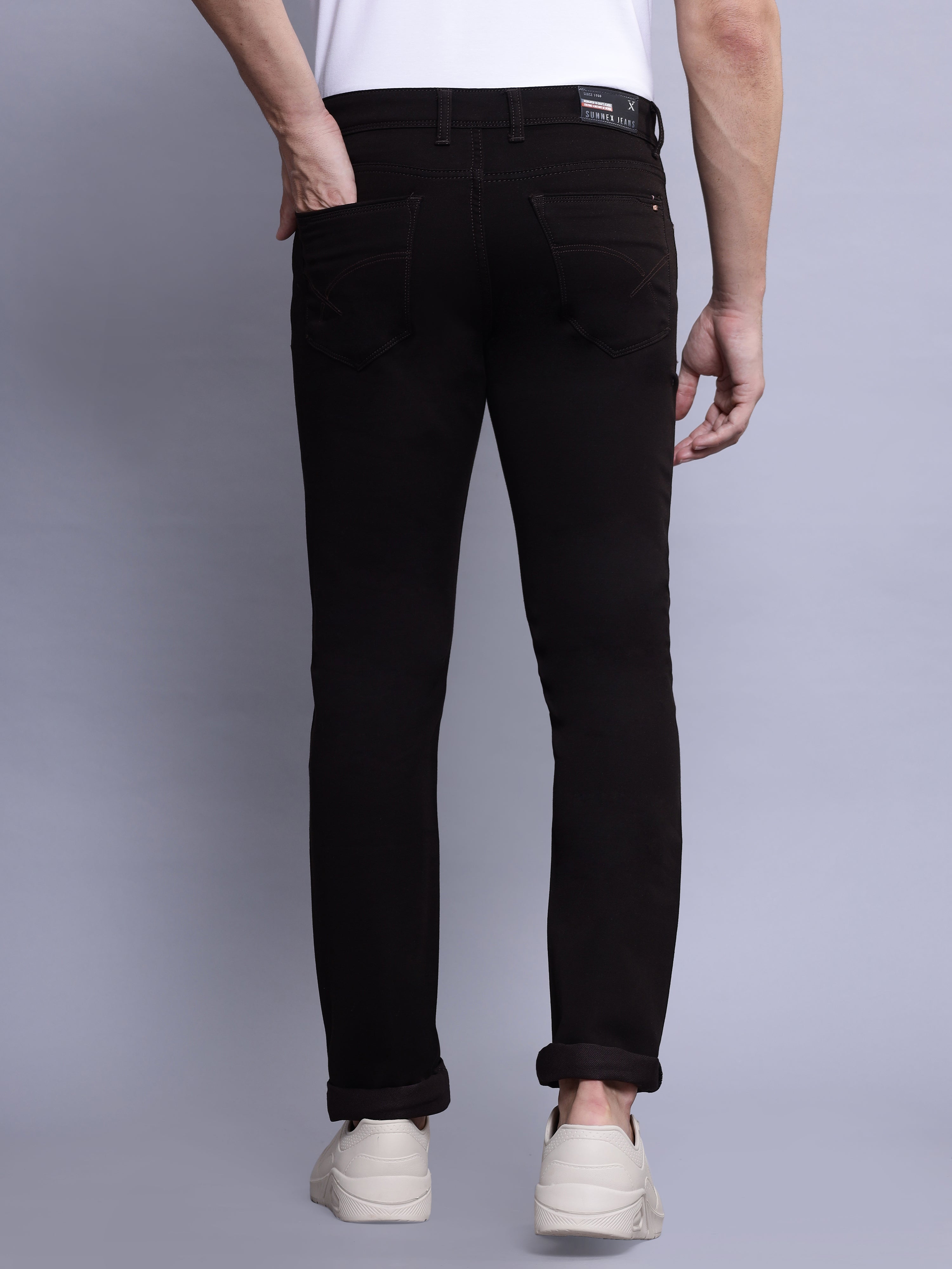 TrueFit Cotton Pants in Dark Brown