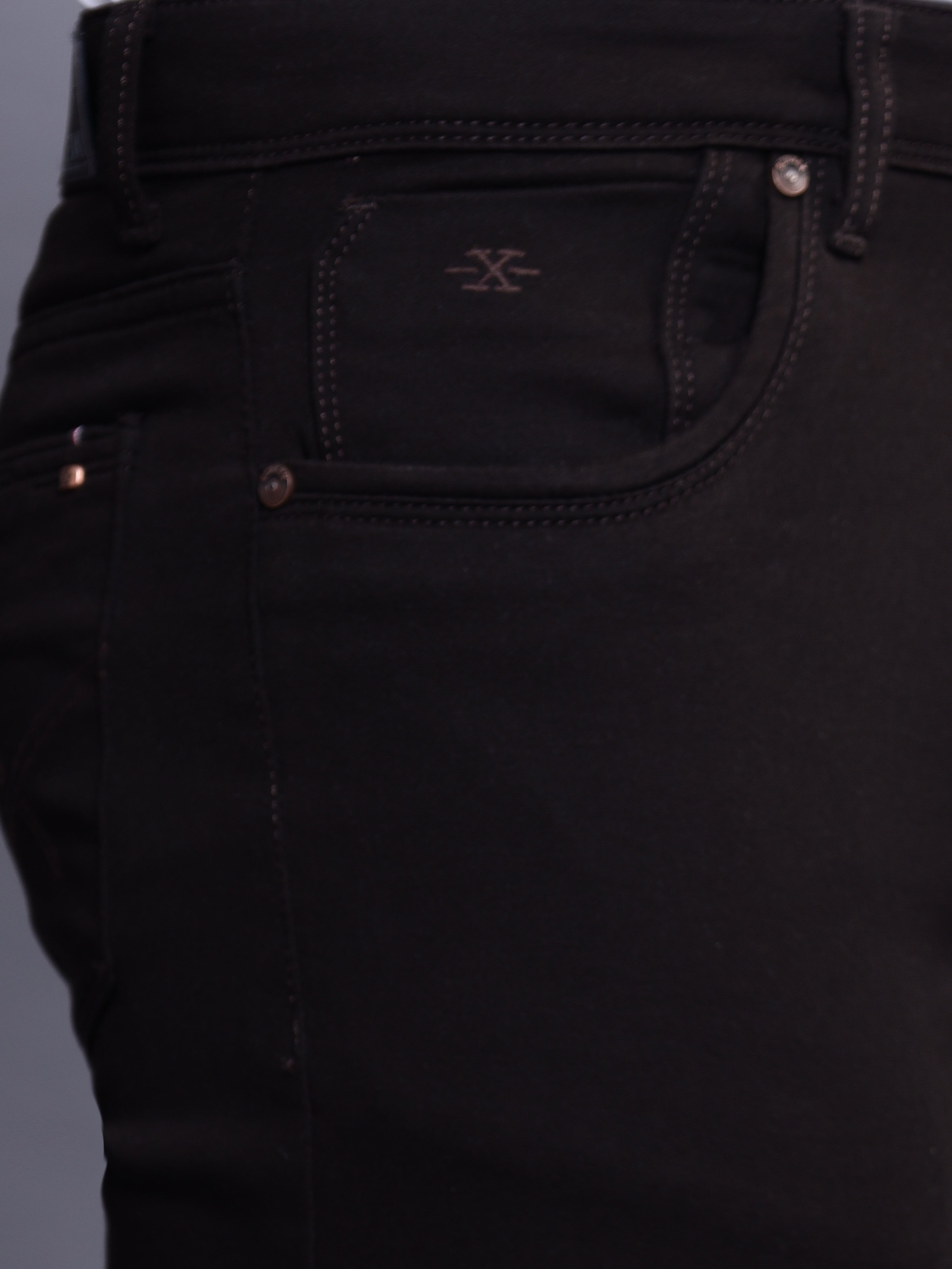 TrueFit Cotton Pants in Dark Brown