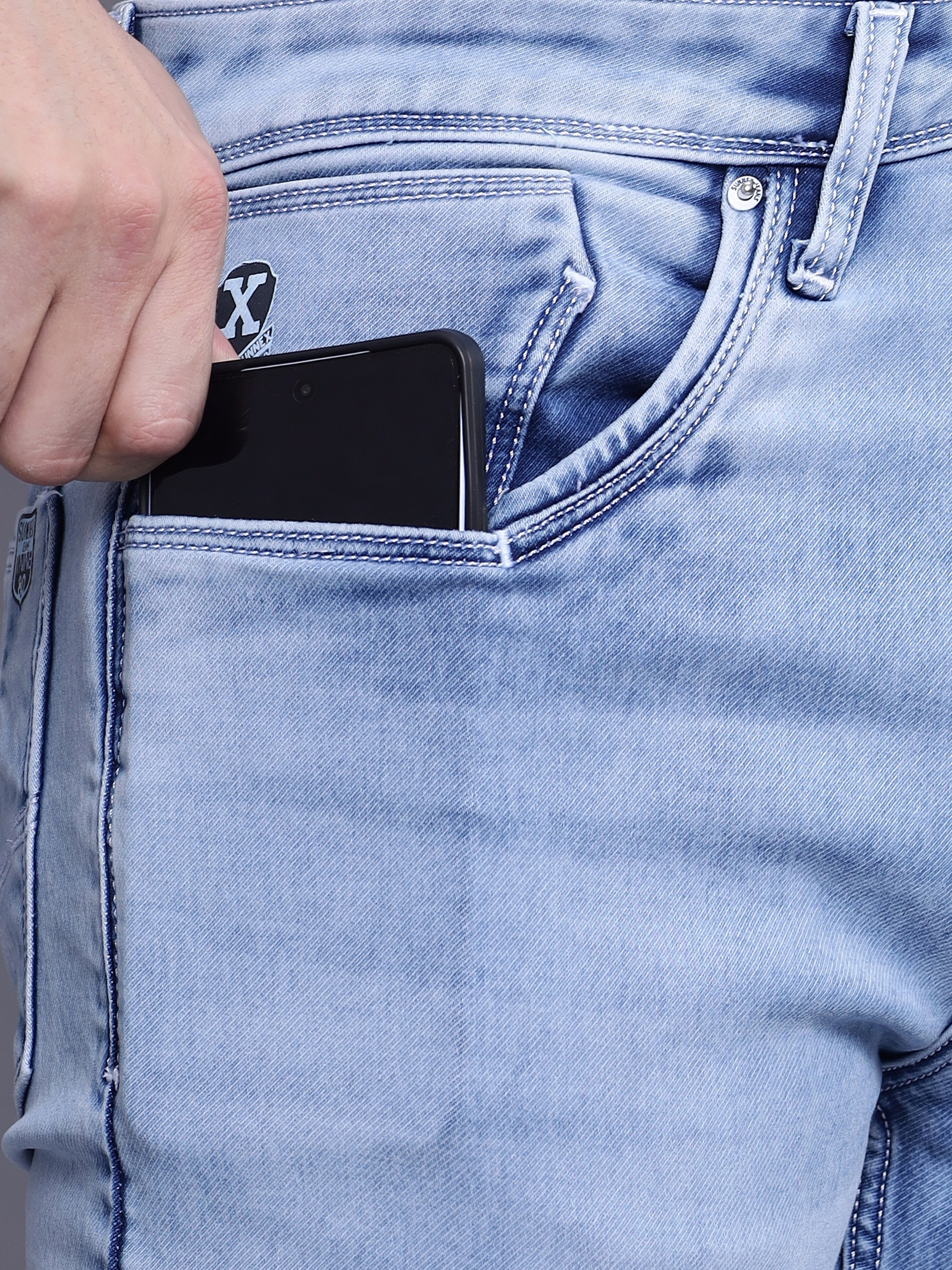 Cutting-Edge Gadget Pro Denim in Ice Blue