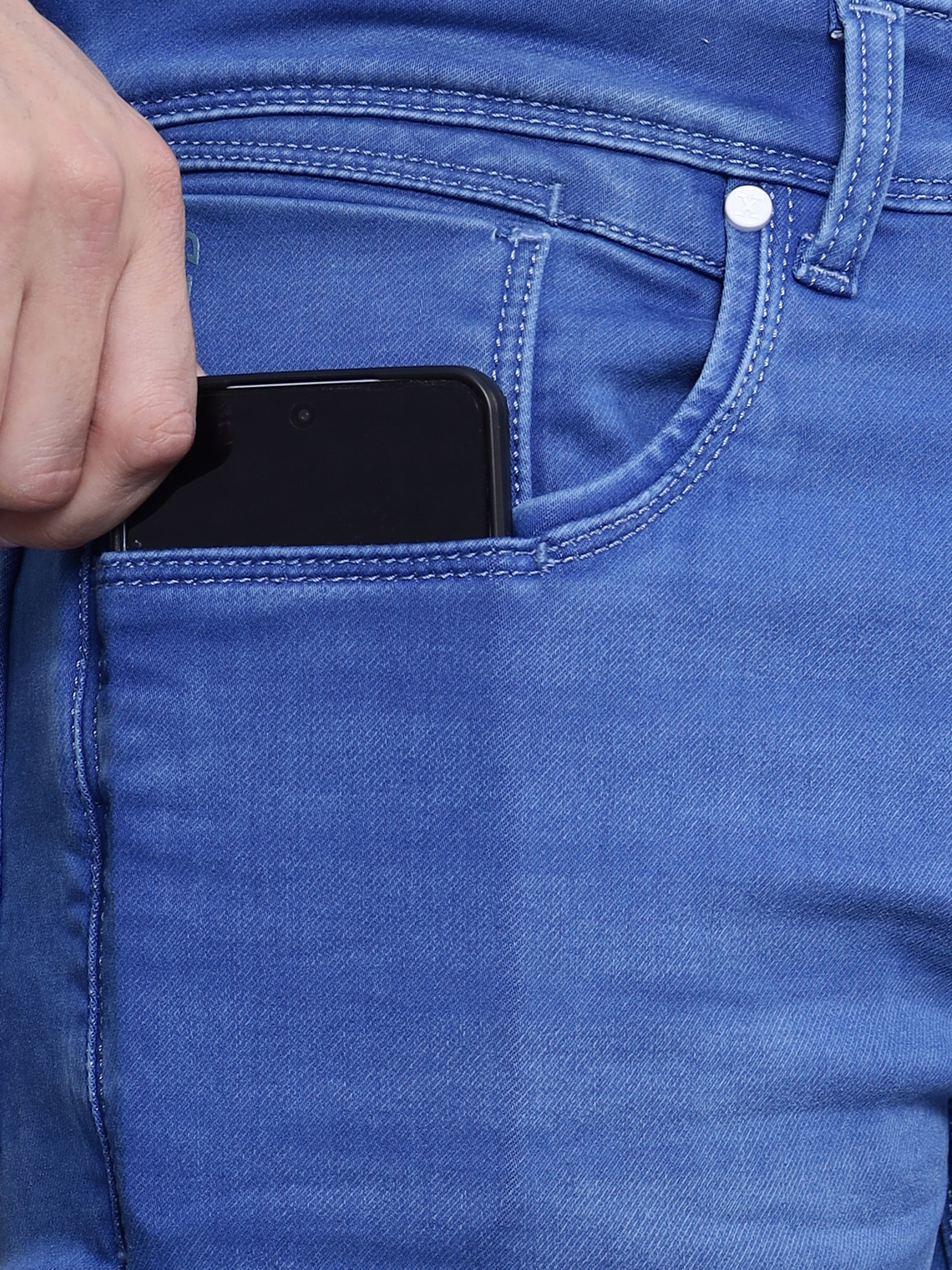 Cutting-Edge Gadget Pro Denim in Electric Blue